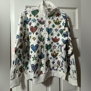 ADIDAS JEREMY SCOTT monogram firebird track jacket. Size small.